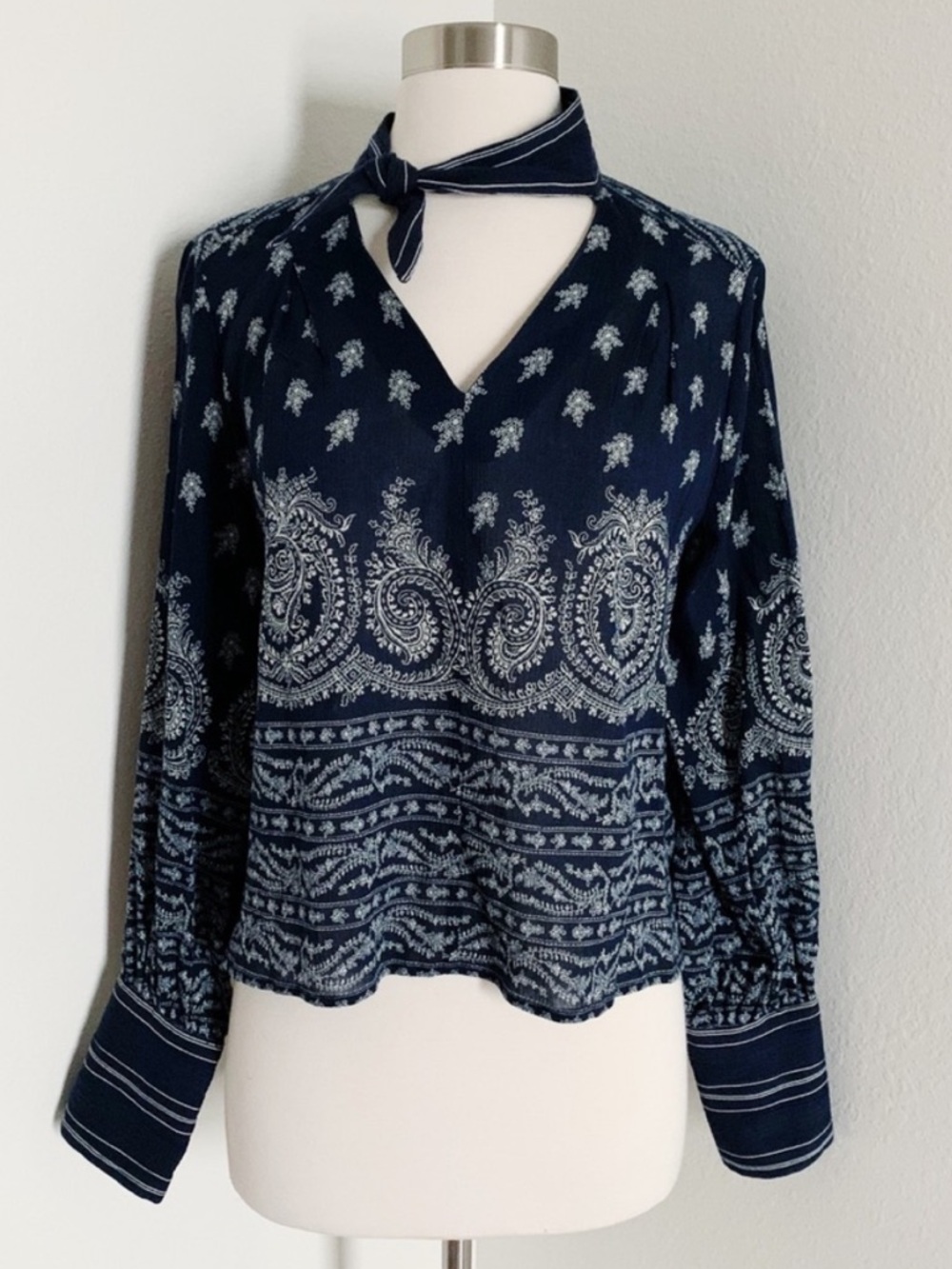 | Sea New York | Crinkle Paisley Blouse Top